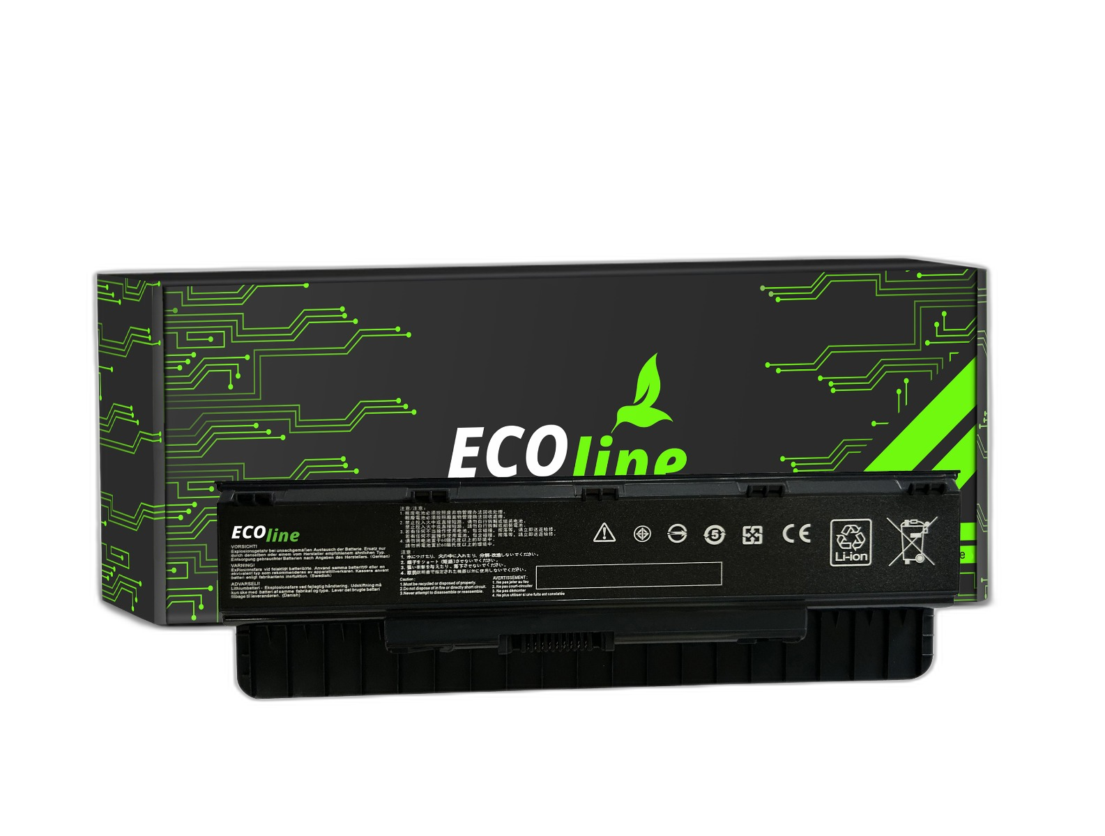 EcoLine - A32N1405 Batterij Compatibel Met De Asus G551 G551J G551JM G551JW G771 G771J G771JM G771JW N551 N551J N551JM N551JW N551JX / 11.1V 4400mAh