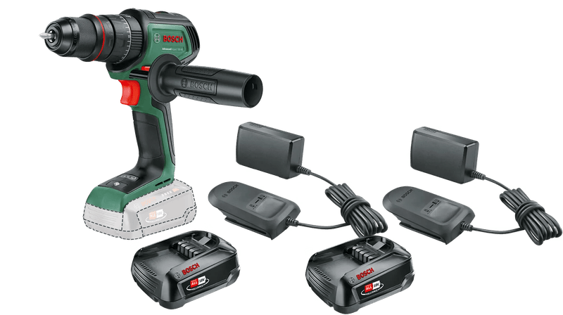 Bosch AdvancedImpact 18V-80 2,5 Ah Accu (2x) Starterspakket