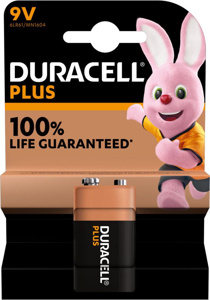 Duracell Plus 9V batterij