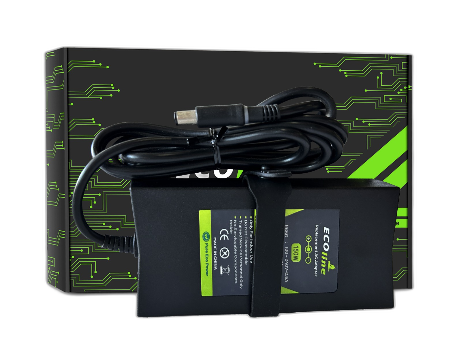 EcoLine - Oplader / AC Adapter - Compatibel Met De Dell Alienware M14x Dell Latitude E5450 E5550 - 19.5V 7.7A 150W