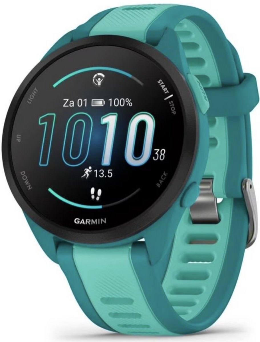 Garmin Forerunner 165 Music - Hardloophorloge - 43 mm - Turquoise-Aqua