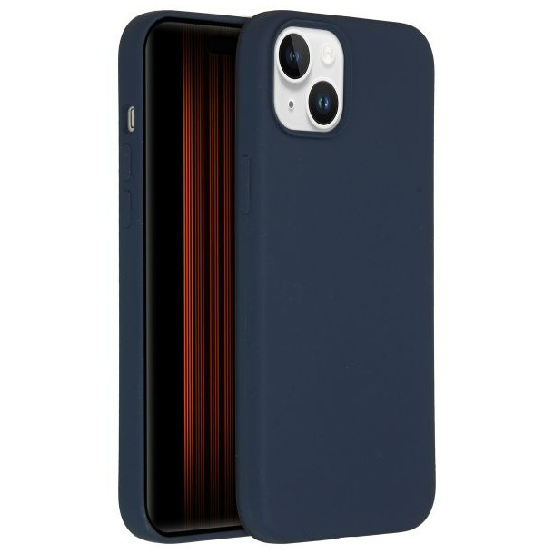 Accezz Liquid Silicone Backcover met MagSafe iPhone 15 Plus Telefoonhoesje Blauw
