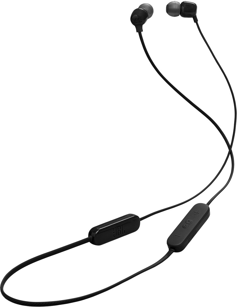 JBL Tune 135BT - Bluetooth Oordopjes Draadloos - In-ear - Oortjes met Kabel - 16 uur speeltijd - JBL Pure Bass - Zwart