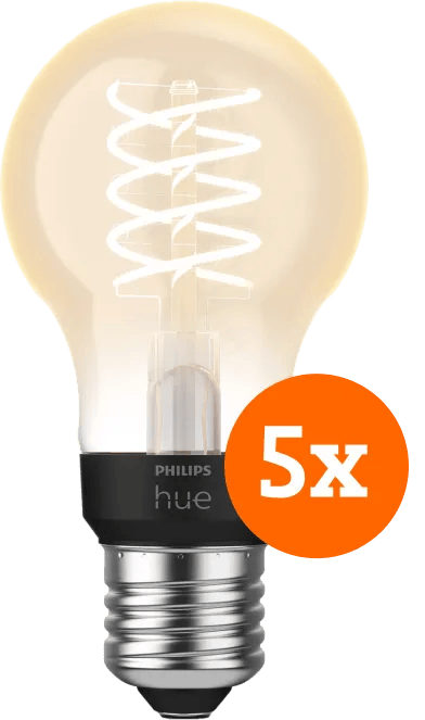 Philips Hue Filamentlamp White Standaard E27 - 2023 - 5-pack