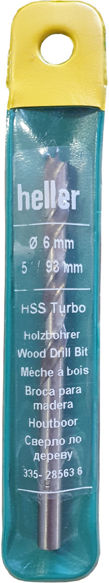 Heller houtboor HSS Turbo 6x93mm