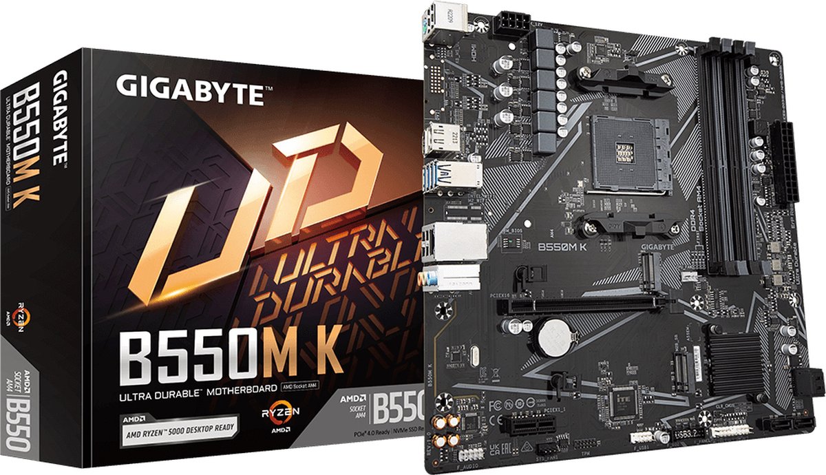 Moederbord Gigabyte B550M K 1.0 AMD B550