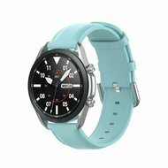 Classic leren bandje - Blauw - Xiaomi Mi Watch / Xiaomi Watch 2 / Xiaomi Watch S1 / S2 / S3 / S4 (47mm)