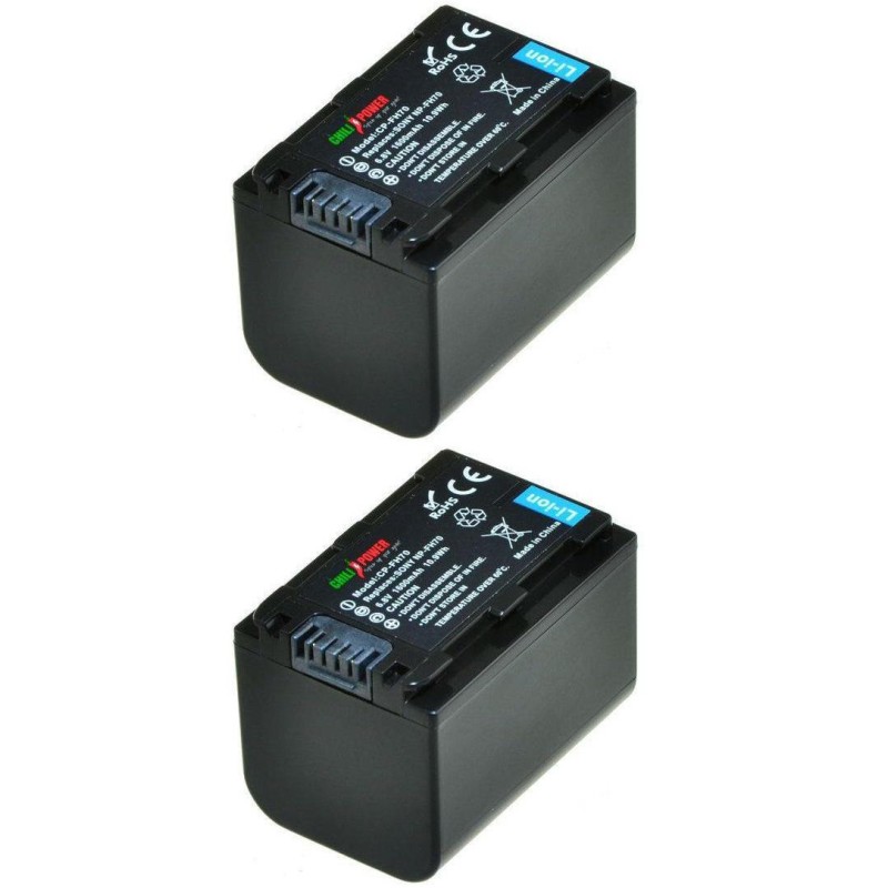 ChiliPower NP-FH70 / NP-FH60 accu voor Sony - 1800mAh - 2-Pack