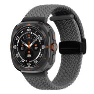 Braided band met D-buckle sluiting - Grijs - Samsung Galaxy Watch Ultra / Ultra 2 - 47mm