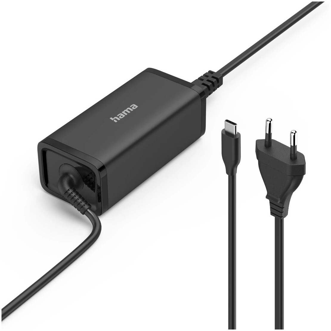 Hama USB-C-notebook-netadapter GaN Power Delivery (PD) 5-20V/100W Oplader Zwart