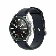 Classic leren bandje - Donkerblauw - Huawei Watch 4 (pro) / 3 (pro) / Ultimate / Ultimate 2