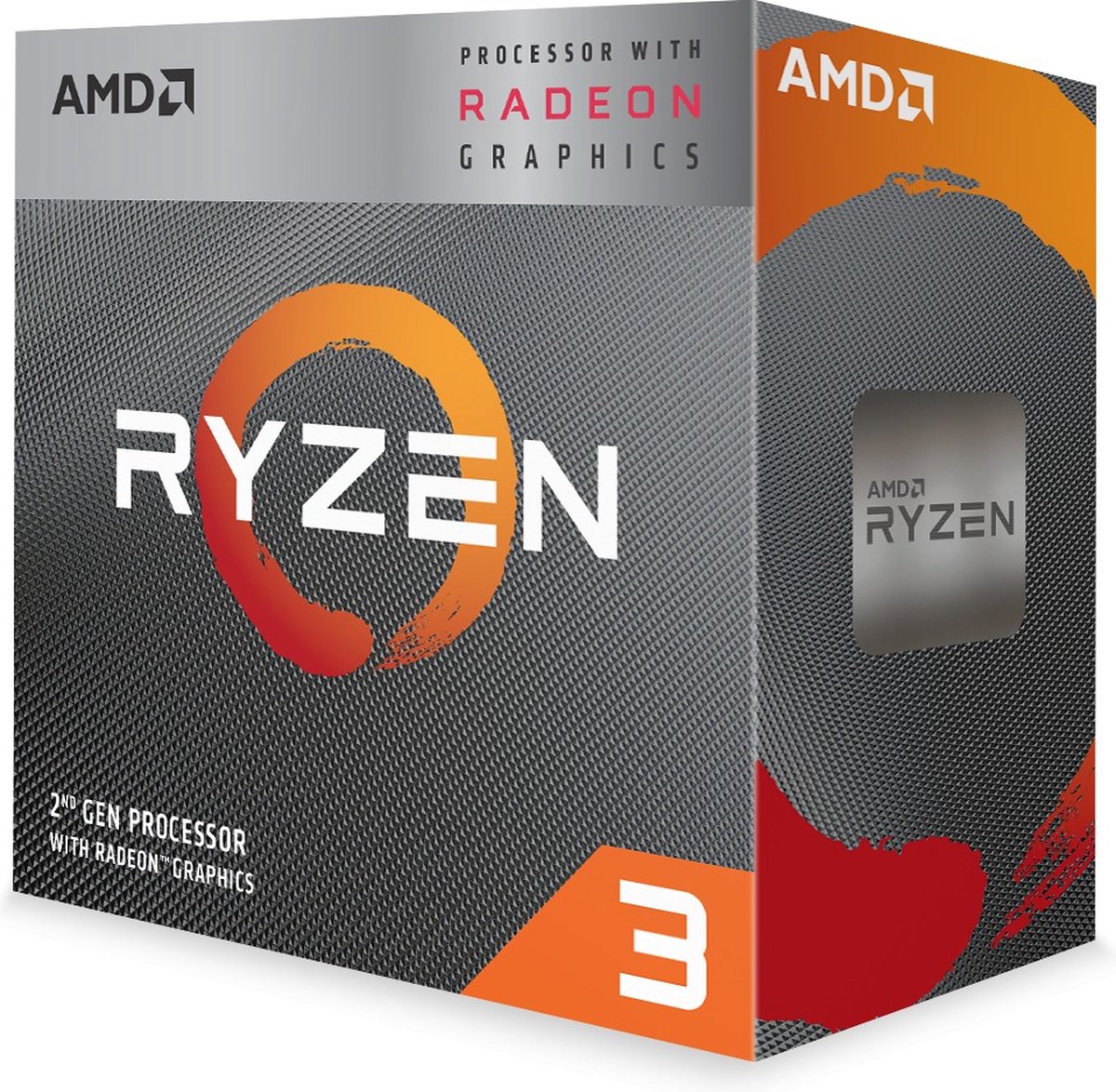 AMD Ryzen 3 3200G Boxed - Desktop processor - CPU - 4 Core - 16 Threads - 3,6GHz/4GHz - Socket AM4 - Inclusief koeler