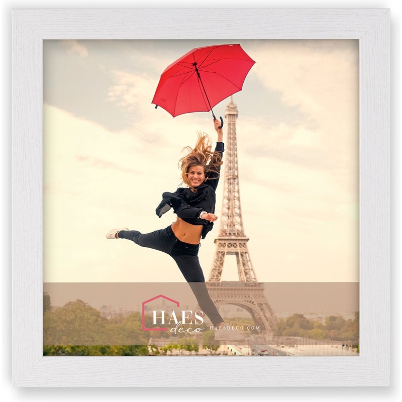 Haes Deco Houten fotolijst Paris wit voor 1 foto formaat 20x20 - SP001223