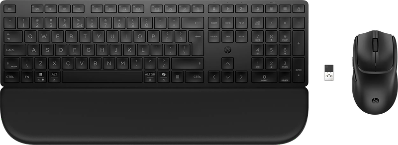 HP 580C Multi-Device Dual-Mode Toetsenbord en Muis met polssteun QWERTY