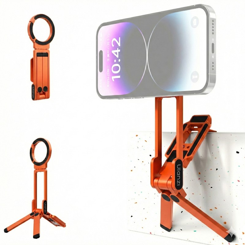 Ulanzi MA38 MagLock Mini smartphone standaard met Arca-Swiss plaat en magneet oranje