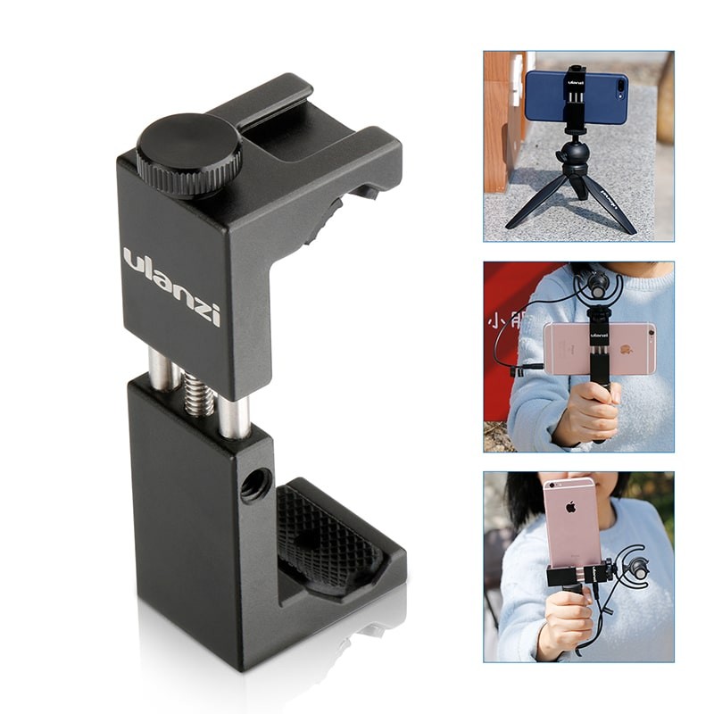 Ulanzi ST-02S telefoonhouder met cold shoe-mount metaal