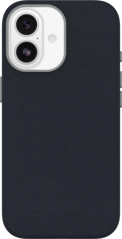 OtterBox Symmetry iPhone 17 Back Cover met MagSafe Magneet Leer Blauw