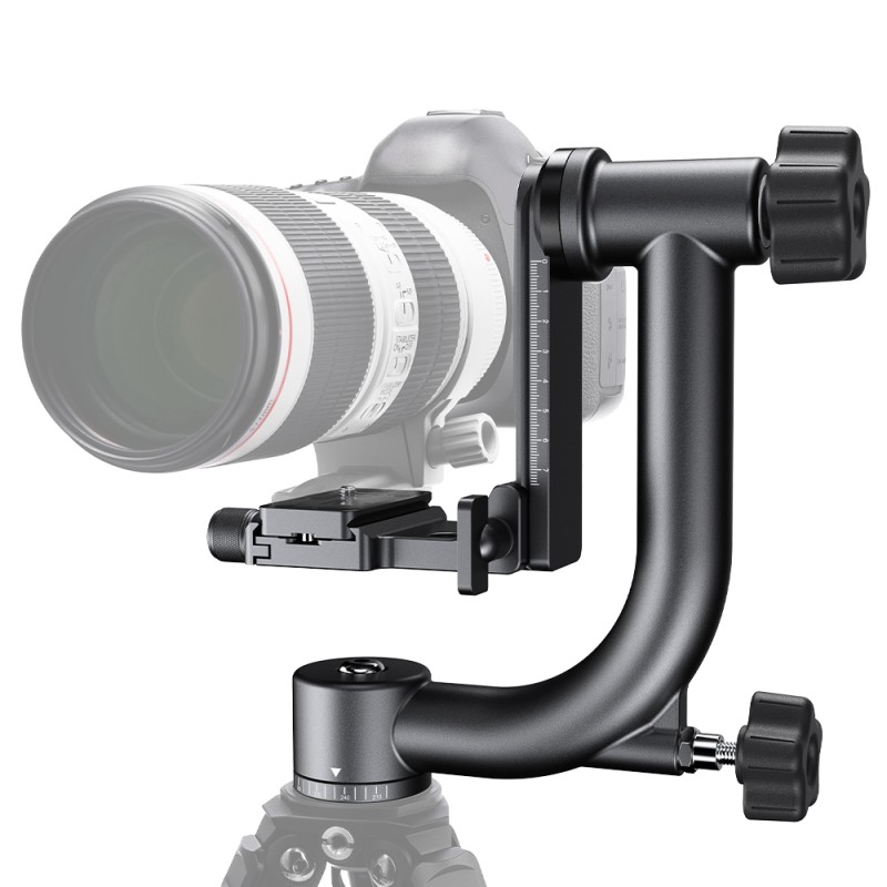 K&F Concept Gimbal Head schommelkop met Arca Swiss quick release en 360° draaibaar