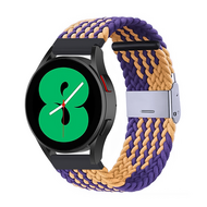 Braided nylon bandje - Oker / paars - Huawei Watch GT 6 / GT 7 / GT 6 pro / GT 7 pro - 46mm