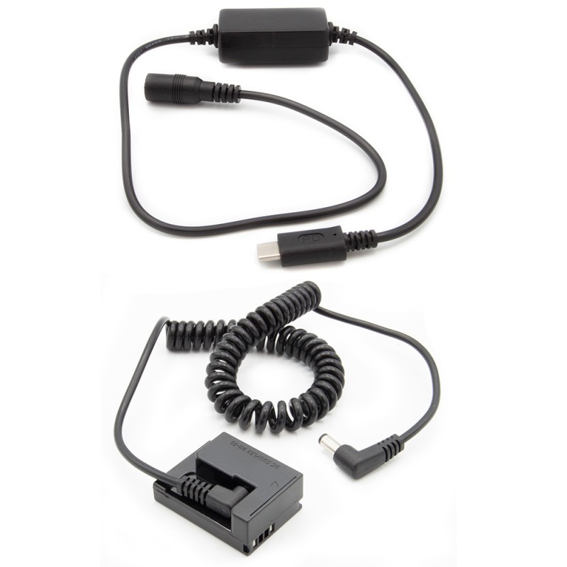 Dummy accu USB-C adapterset DR-50 accutype Canon NB-7L