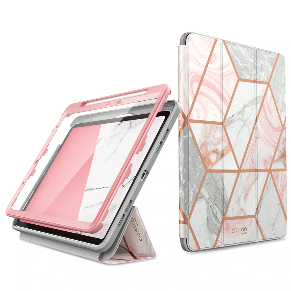 Cosmo Hoes met screen protector iPad Air 11 inch (M4 / M3 / M2) - iPad Air 10.9 inch (Air 5 / Air 4) - Marmer