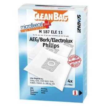 Cleanbag Philips FC8021 AEG GR201 S-bag Stofzak Wit