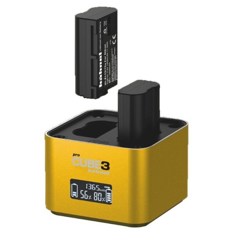 Hähnel ProCube3 - Professionele dubbellader voor Nikon