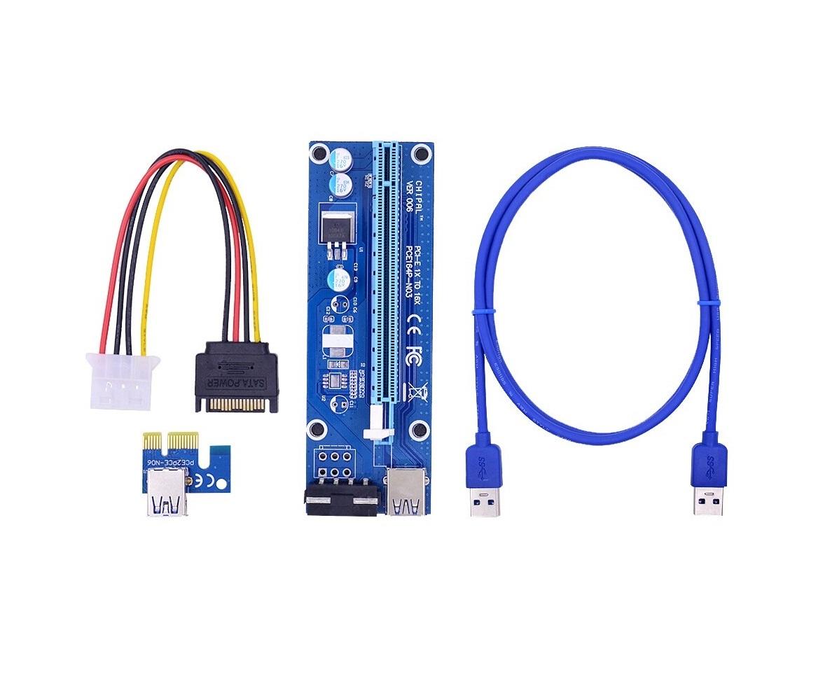 Mining Riser kaart PCI-E 1x naar 16x