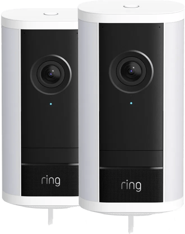 Ring Spotlight Camera Pro 2e Generatie Stekker Wit Duo Pack