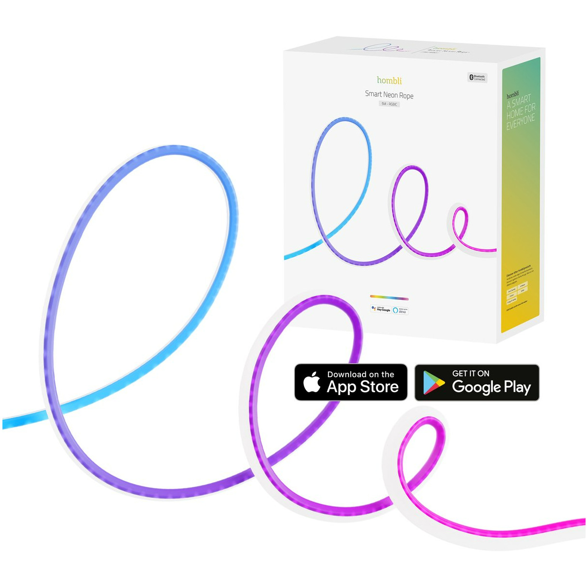 HOMBLI Smart Neon Rope - 5m RGBIC Smartverlichting