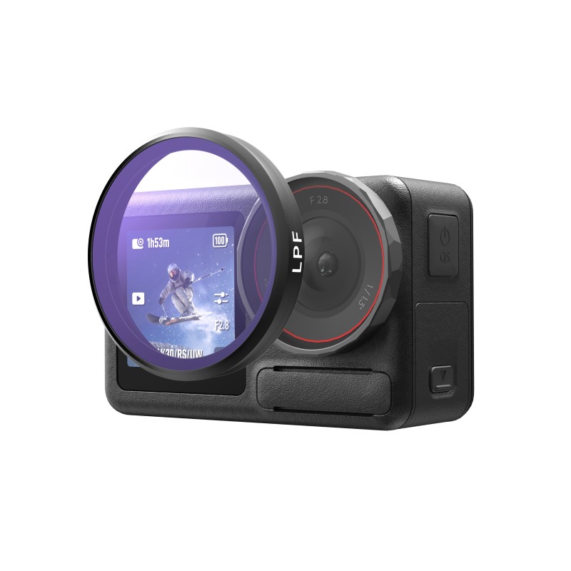 Telesin light pollution night filter voor DJI OSMO Action 5/4/3 met aluminium frame