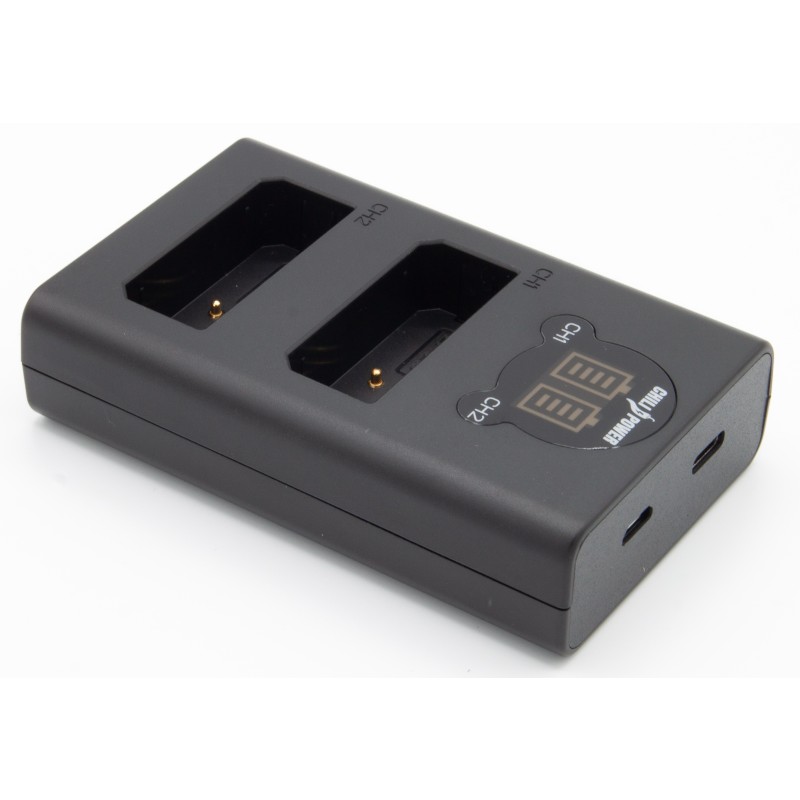 ChiliPower Canon LP-E10 dubbellader voor 2 camera accu's (tegelijk)