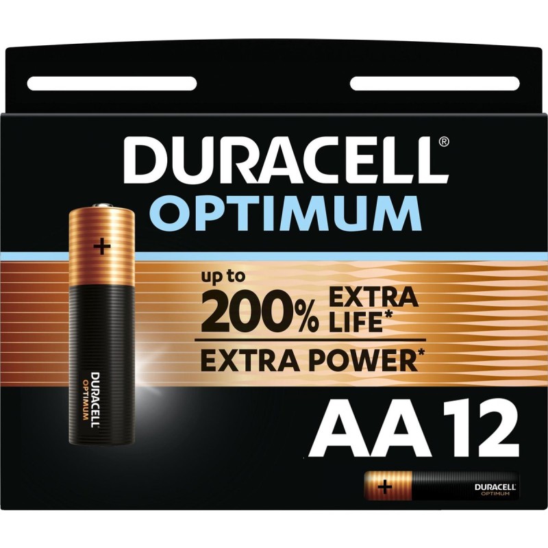 Duracell Optimum Alkaline AA batterijen - 12 stuks