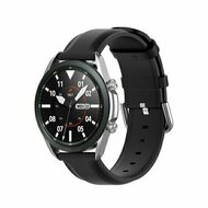 Classic leren bandje - Zwart - Huawei Watch 5 - 46mm