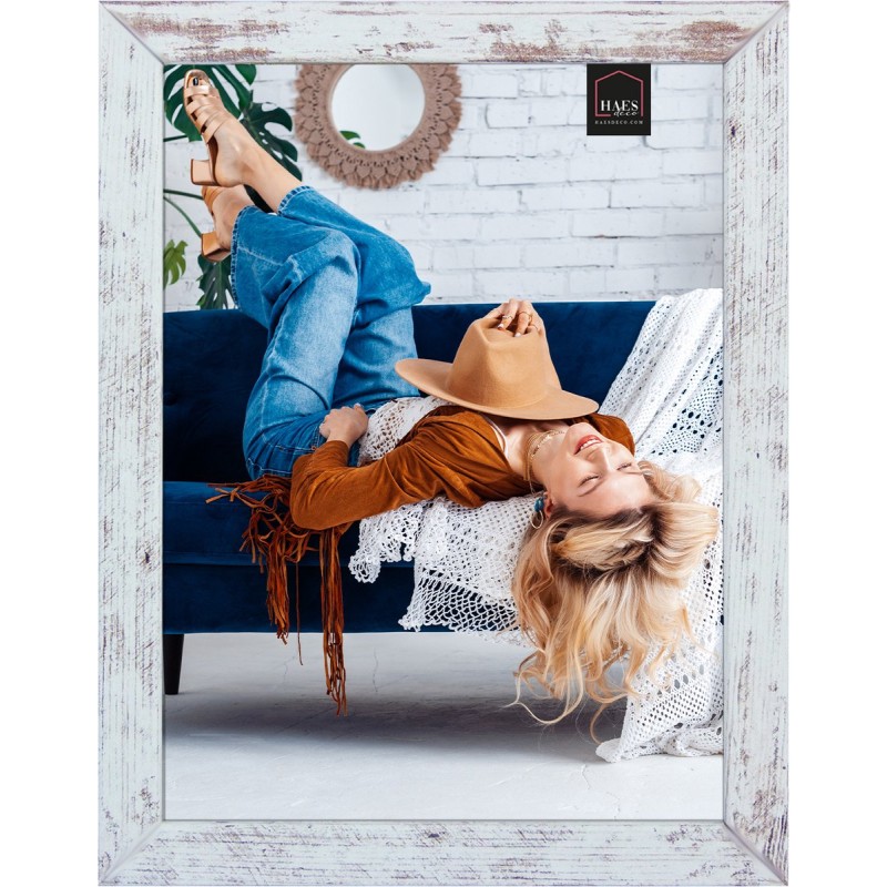 Haes Deco Houten fotolijst Avignon wit / bruin voor 1 foto formaat 15x20 - SP14720