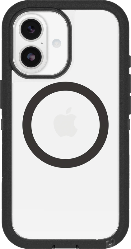 OtterBox Defender Pro XT iPhone 17 Back Cover met MagSafe Magneet Transparant Zwarte Rand