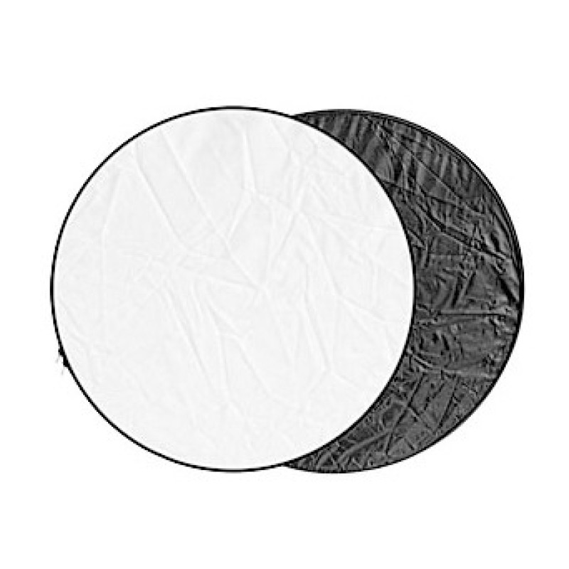 Godox reflectiescherm zwart en wit 60cm - opvouwbare ronde reflector voor studiofotografie