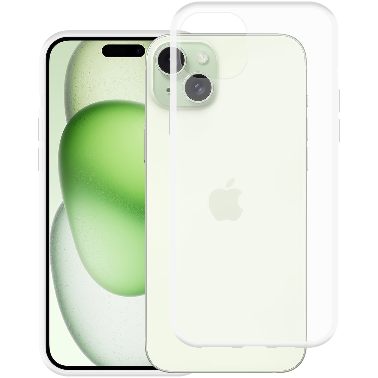 Just in Case Soft TPU Case voor Apple iPhone 15 Plus Telefoonhoesje Transparant
