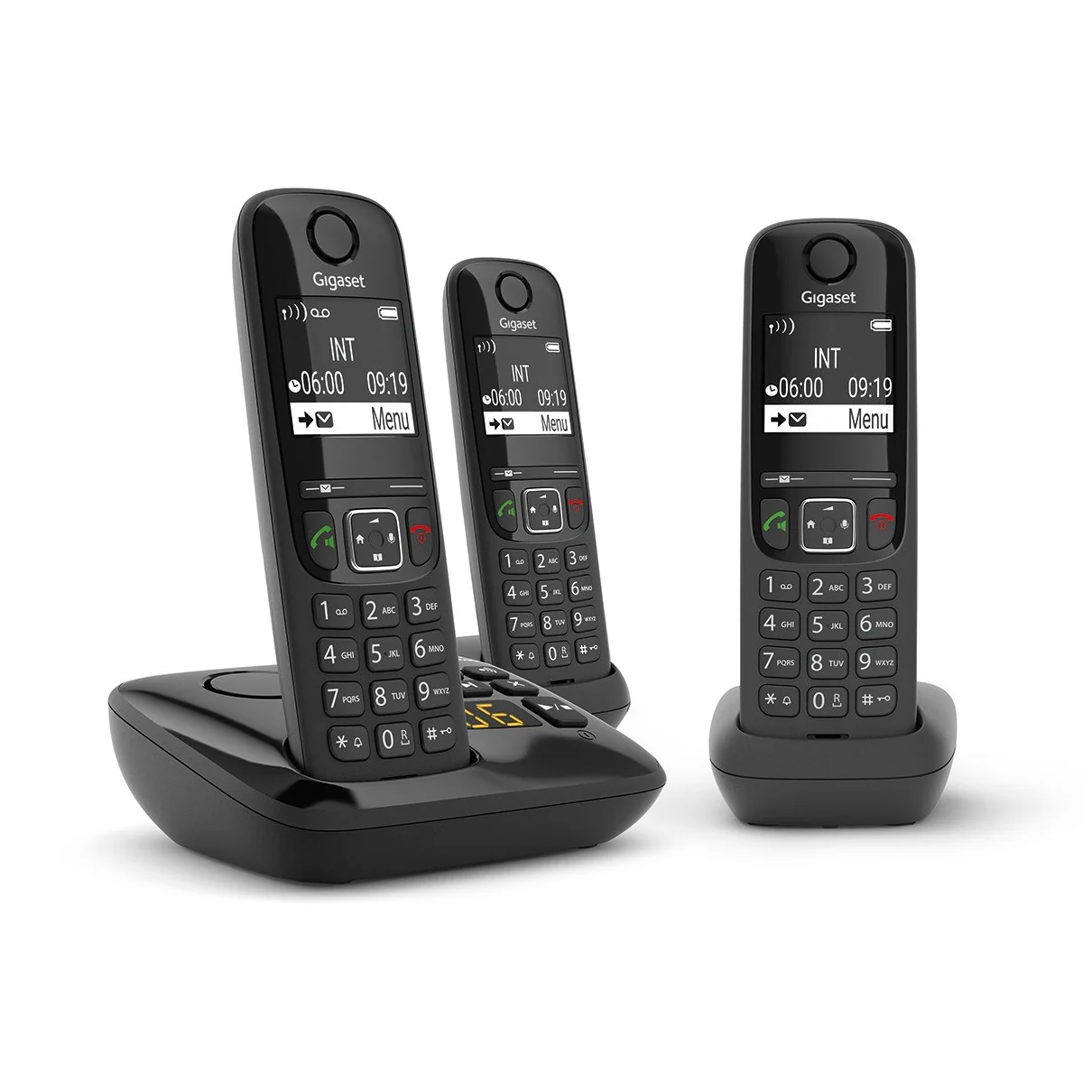 Gigaset AS690A TRIO Huistelefoon Zwart
