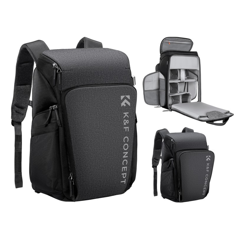 K&F Concept Alpha Air camera rugzak 25L zwart/grijs met variabele vakindeling