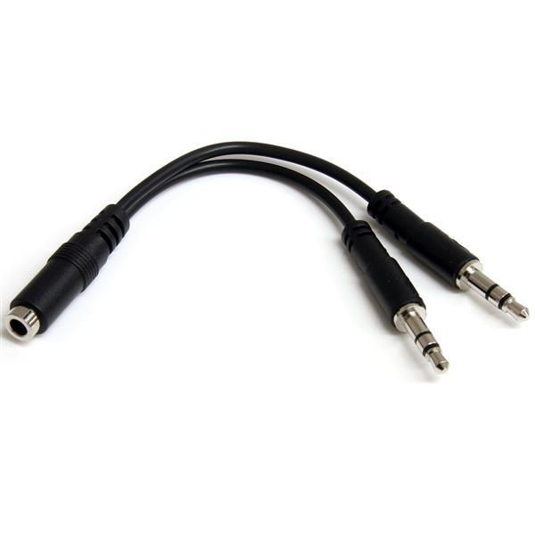 StarTech 3,5mm 4-pins naar 2x 3,5mm 3-pins F/M