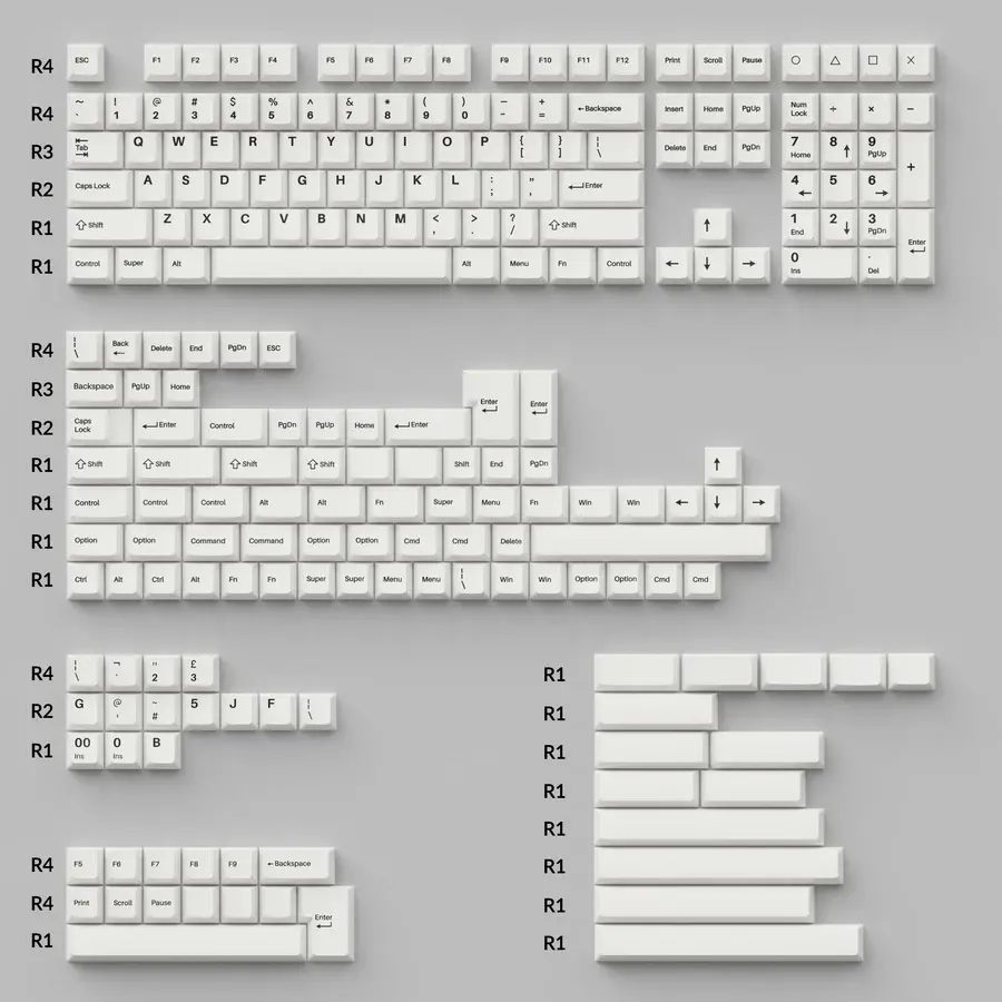 Keychron Double Shot Cherry PBT Keycaps