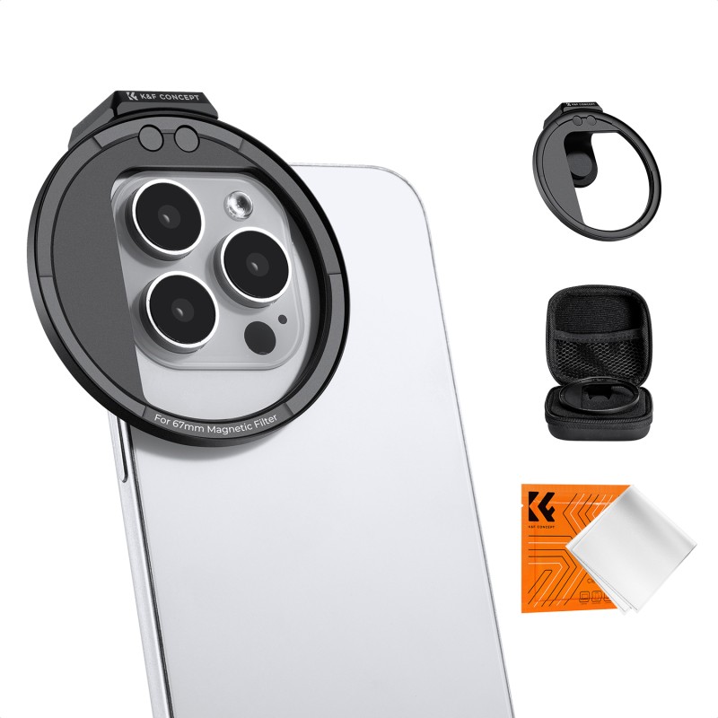K&F Concept lens filter clip 67mm magnetisch voor smartphone