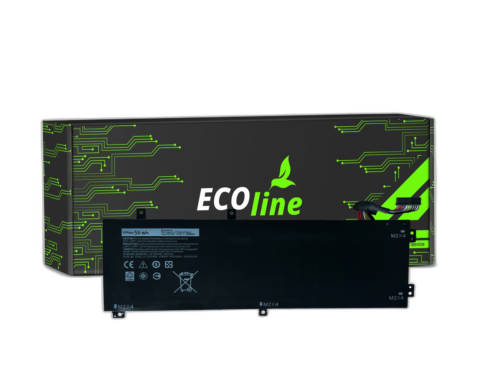 EcoLine - RRCGW Batterij Compatibel Met De Dell XPS 15 9550 Dell Precision 5510 / 11.4V 4600mAh