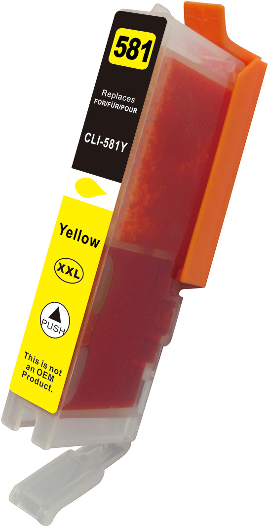 Huismerk Canon CLI-581XXL Y cartridge geel
