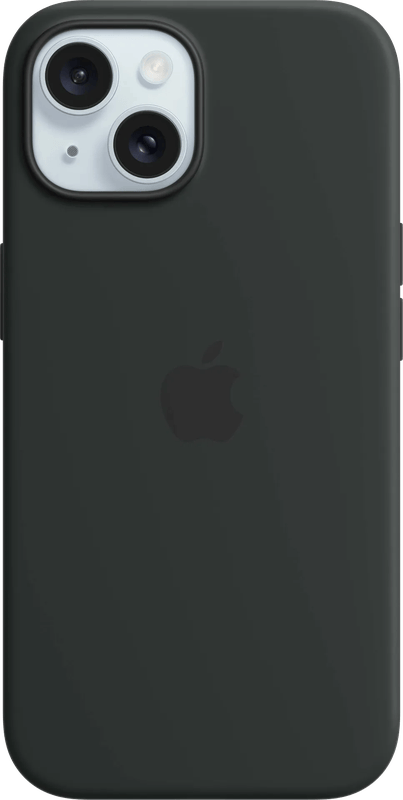 Apple iPhone 15 Back Cover met MagSafe Zwart