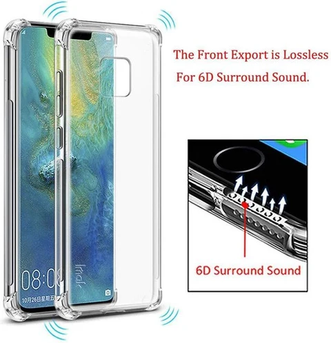 Huawei Mate 20 Lite Hoesjes - Transparante Backcover - Schokbestendig - Flexibel
