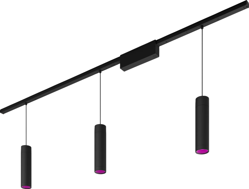 Philips Hue Perifo railverlichting plafond - 3 hanglampen - White and Color - Zwart