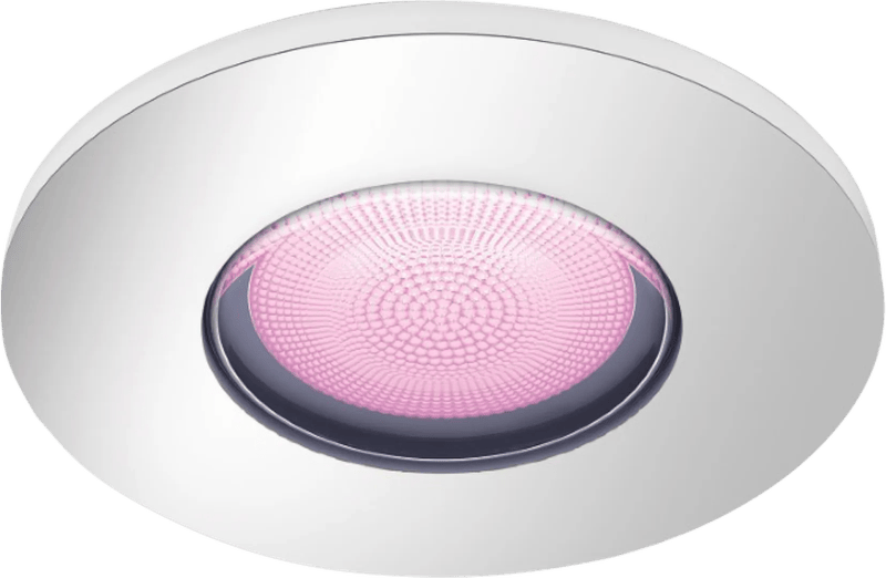 Philips Hue Xamento badkamer inbouwspot White and Color - Chroom - Rond