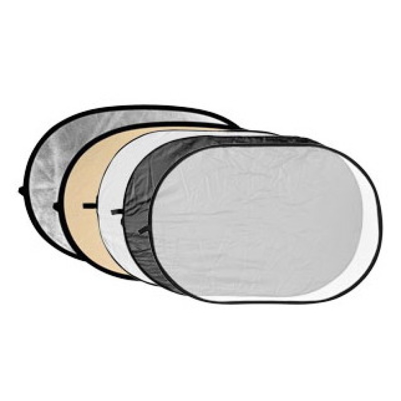 Godox reflectieschermen 5-in-1 Soft Gold, Silver, Black, White, Translucent - 100x150cm